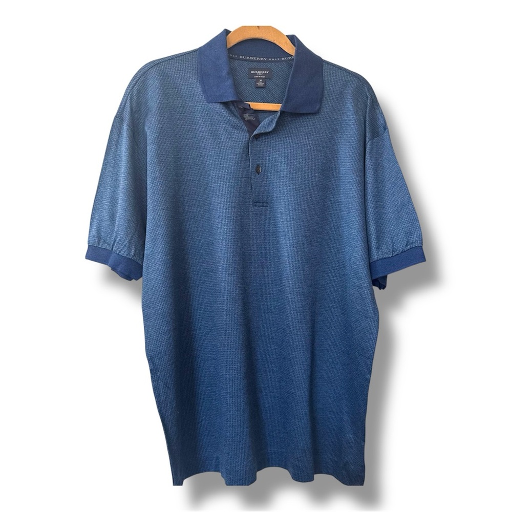 Burberry Navy Golf Polo Shirt - M - Brand New